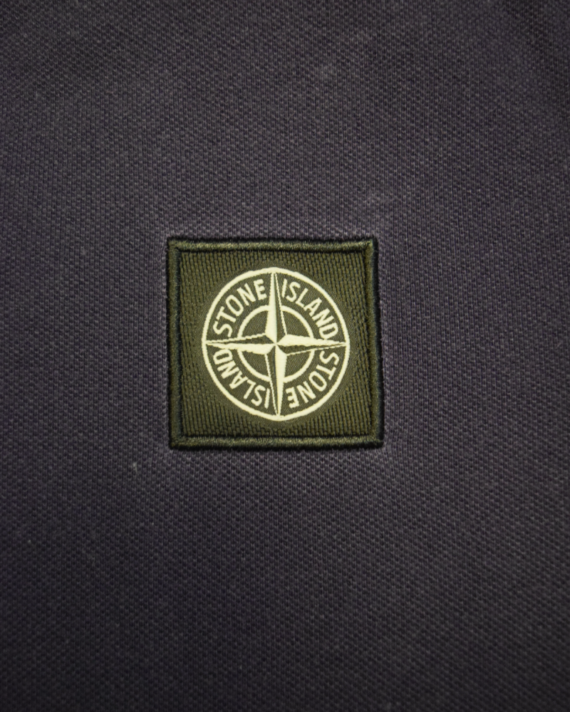 Stone Island Patch Project Polo Purple detail view