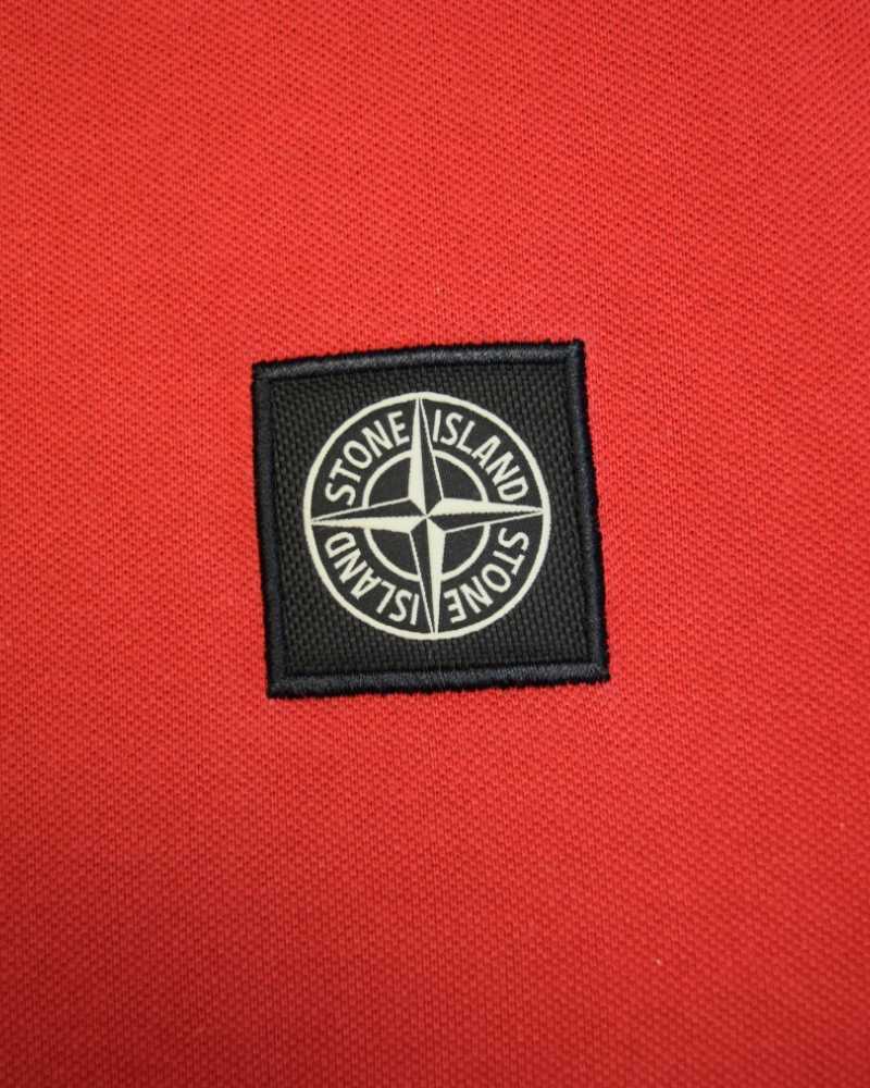 Stone Island Patch Project Polo Shirt Red detail view