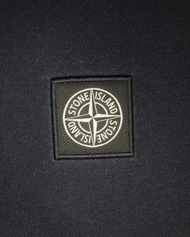 Stone Island Patch Project Polo Shirt Navy Blue detail view