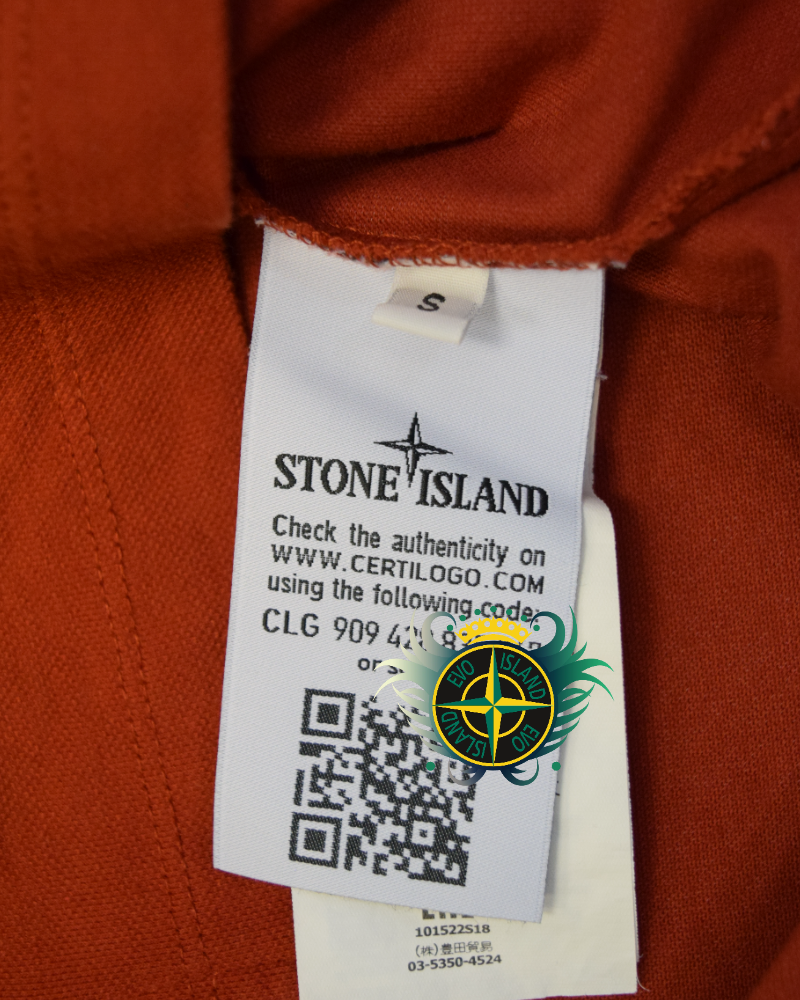 Stone Island Patch Project Polo Red detail view