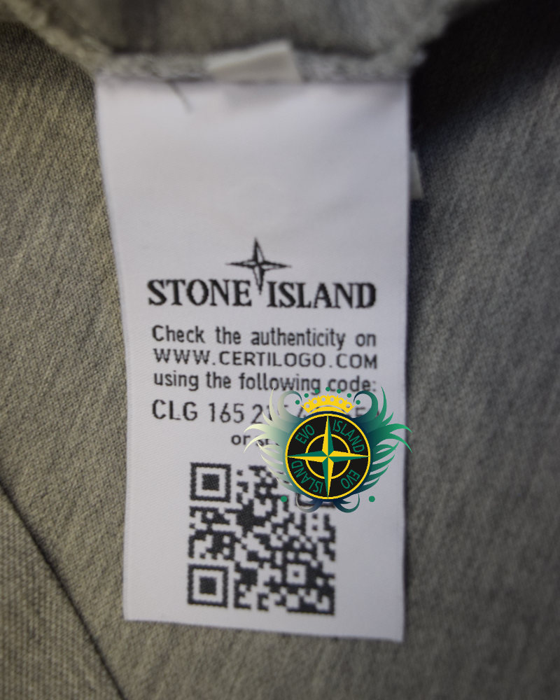 Stone Island Patch Project Polo Shirt Grey detail view