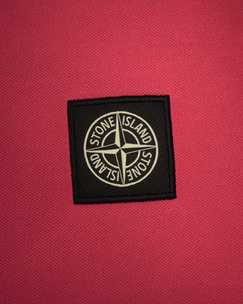 Stone Island Patch Project Polo Pink detail view