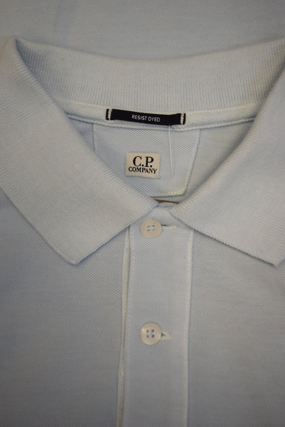 C.P. Company Resist Dye Polo Shirt Baby Blue
