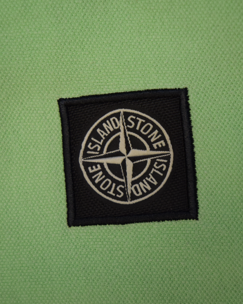 Stone Island Kids Patch Project Polo Shirt Green detail view