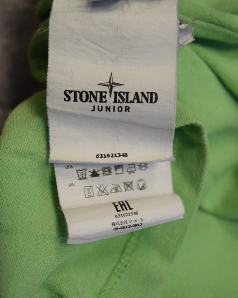 Stone Island Kids Patch Project Polo Shirt Green detail view