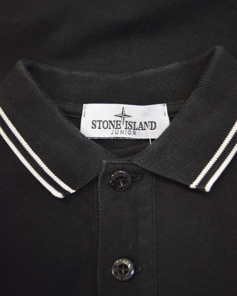Stone Island Kids Compass Patch Logo Black detail view