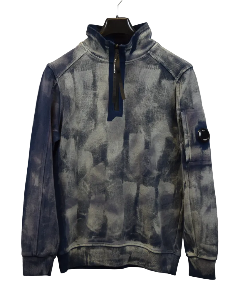 C.P Company X Sbowbeast Customs 1/4th zip Sweatshirt front view