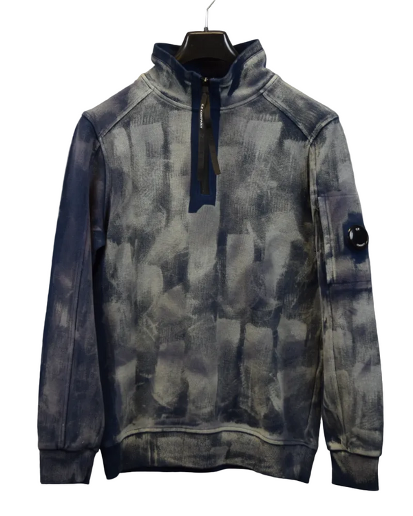 C.P Company X Sbowbeast Customs 1/4th zip Sweatshirt front view