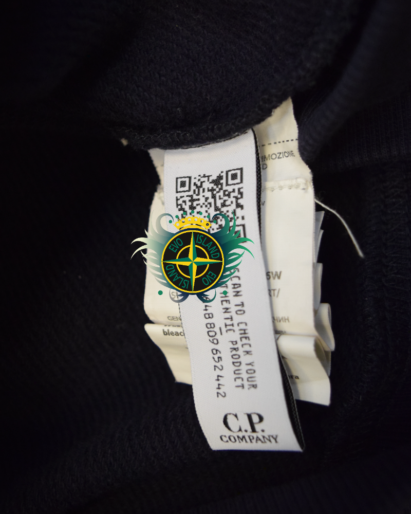 C.P. Company Crewneck Navy Blue detail view