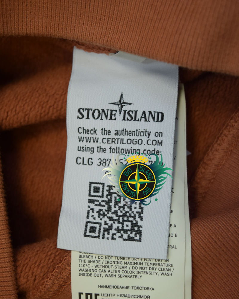 Stone Island Crewneck Orange detail view
