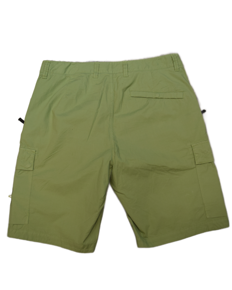 Stone Island Cargo Shorts Green back view