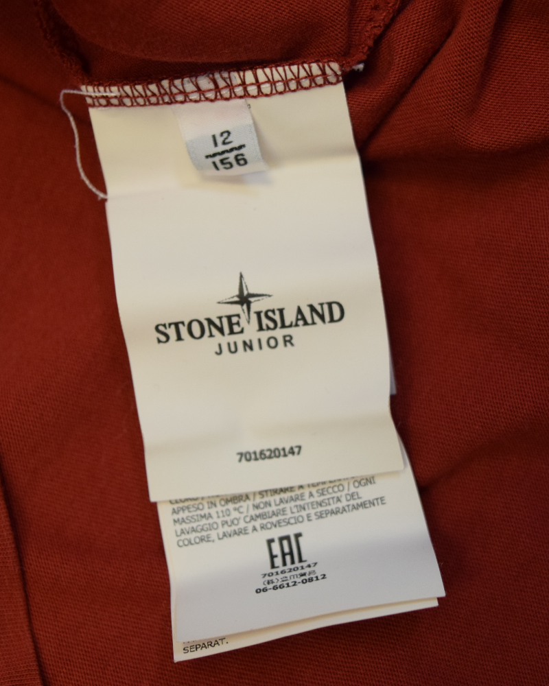 Stone Island Junior Patch Project T-Shirt Red detail view