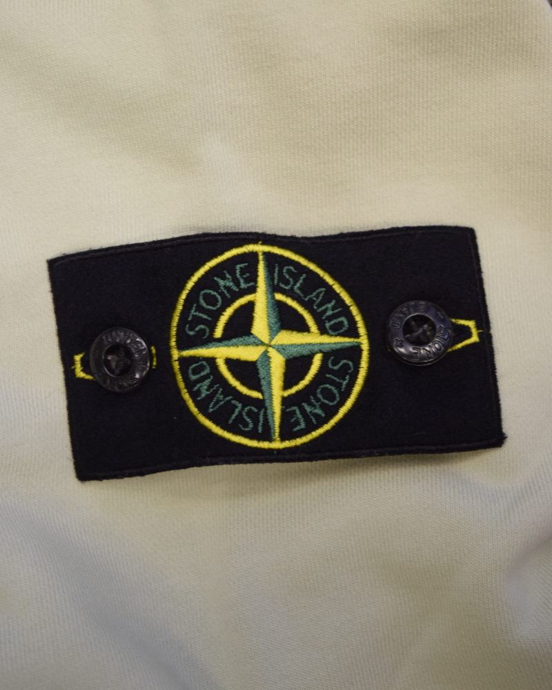 Stone Island Zip Up Hoodie Green detail view