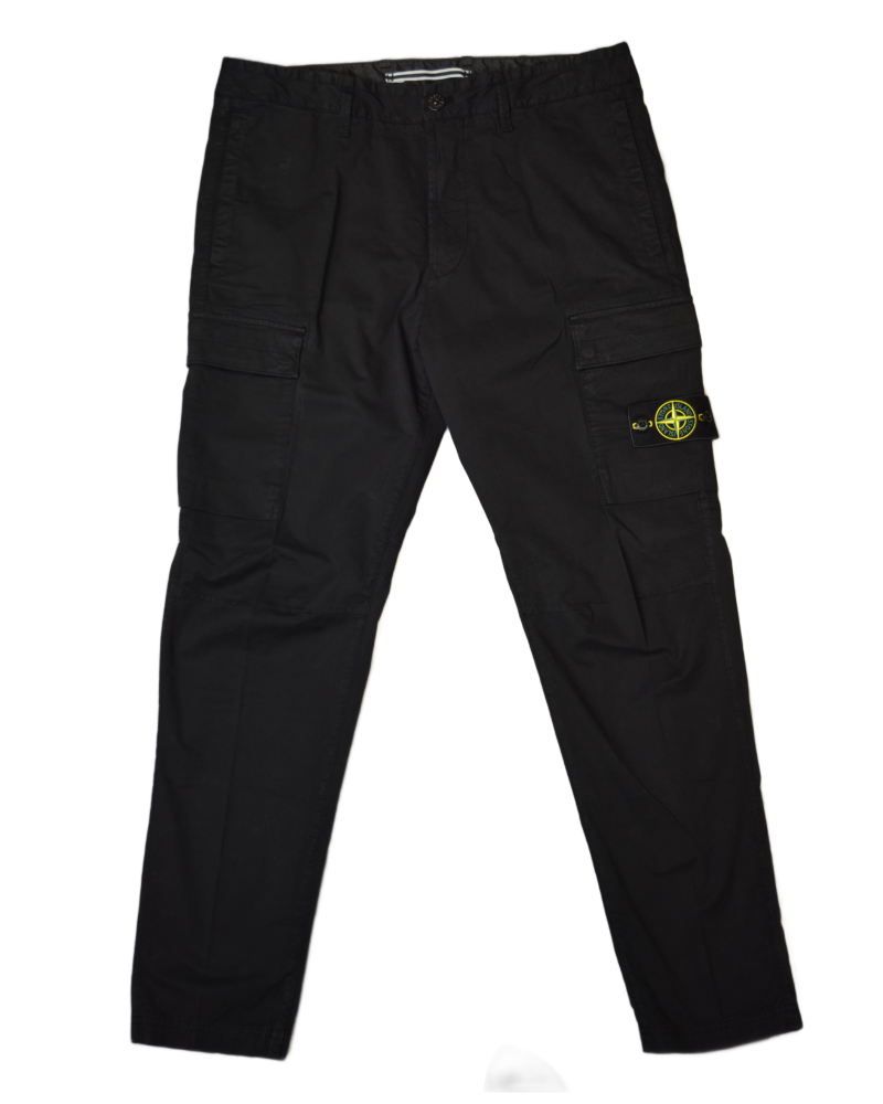 Stone Island Cargos Black front view