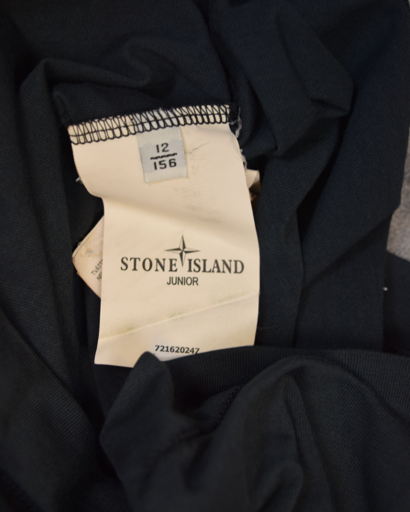 Stone Island kids Patch Project Polo Shirt Navy Blue detail view