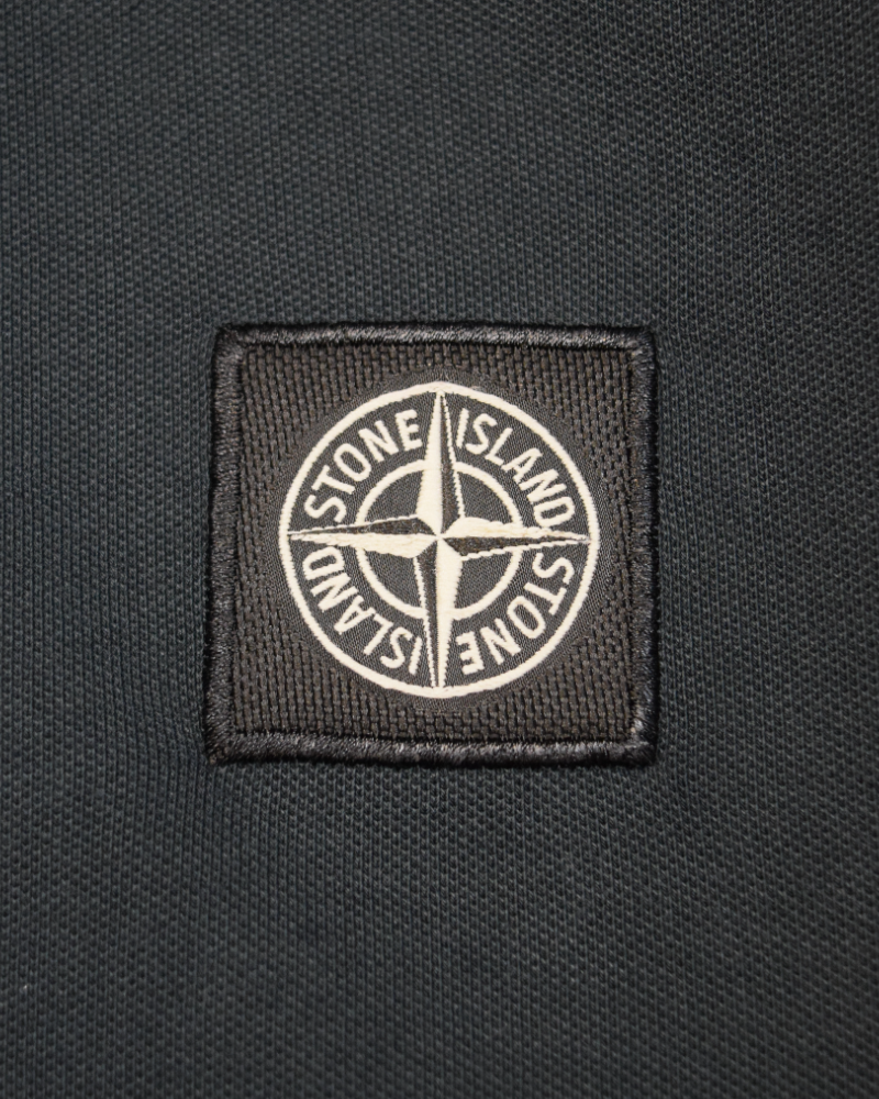 Stone Island kids Patch Project Polo Shirt Navy Blue detail view