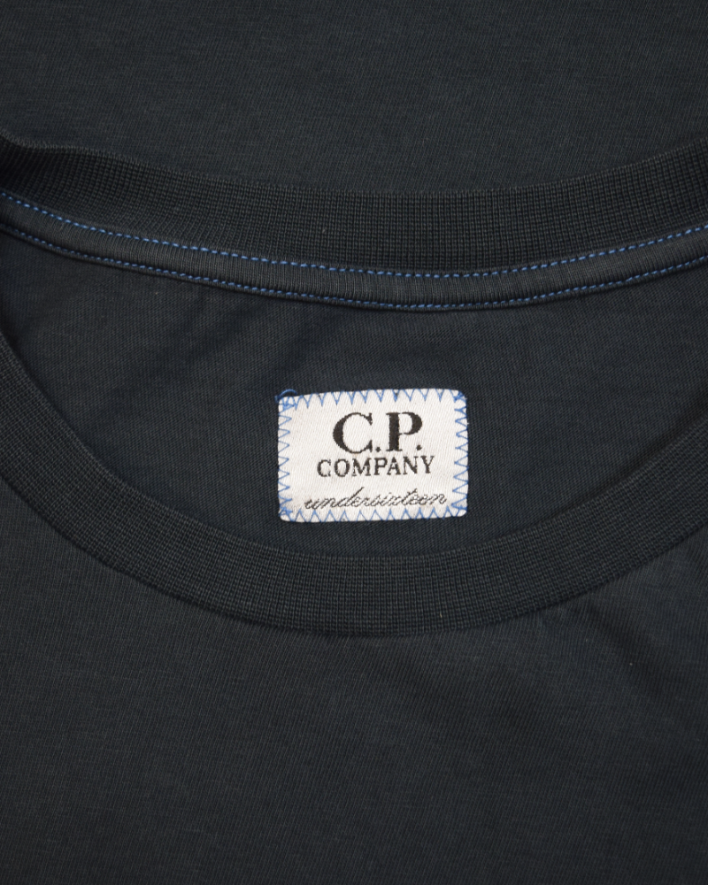 C.P. Company Kids Front Print T-Shirt Navy Blue detail view