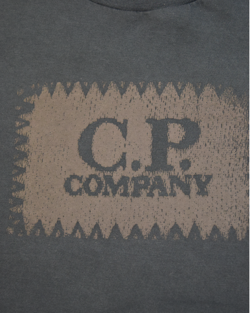 C.P. Company Kids Front Print T-Shirt Navy Blue detail view