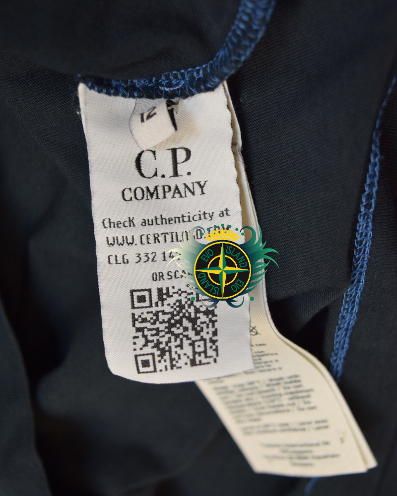 C.P. Company Kids Front Print T-Shirt Navy Blue detail view