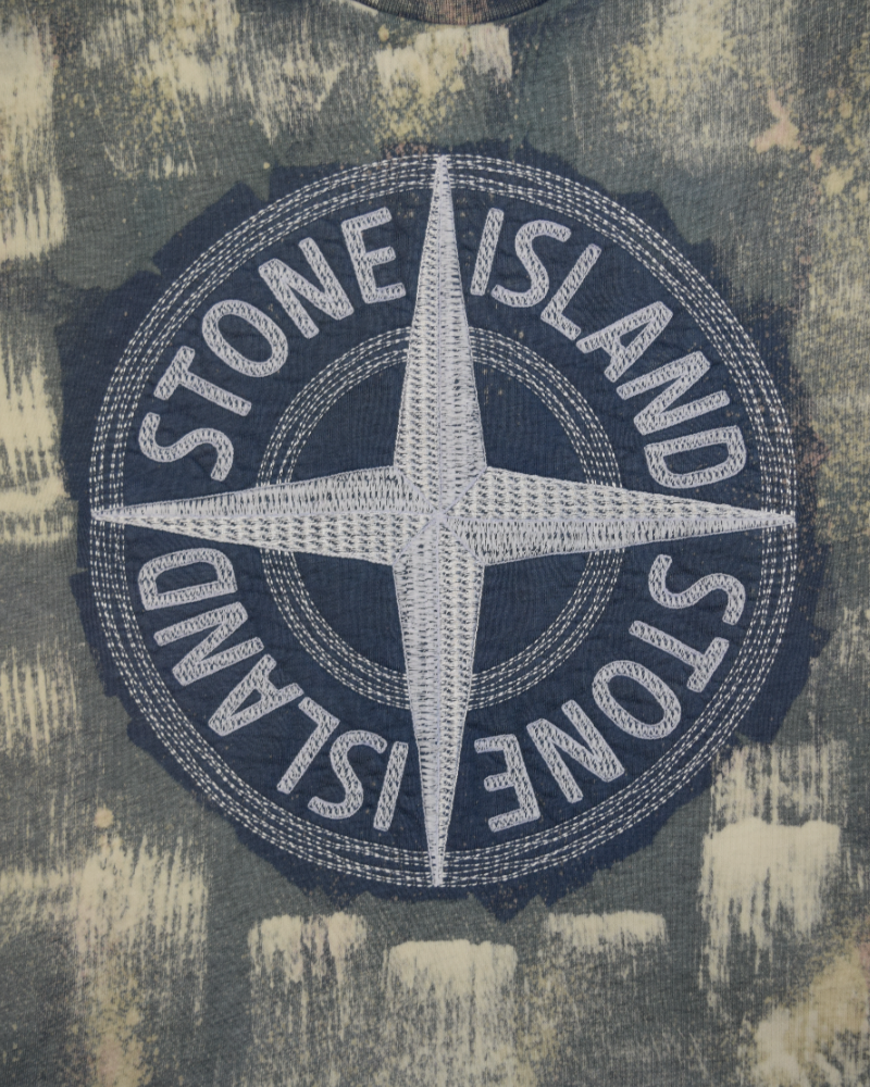 stone island X Snowbeast embroidery crewneck detail view