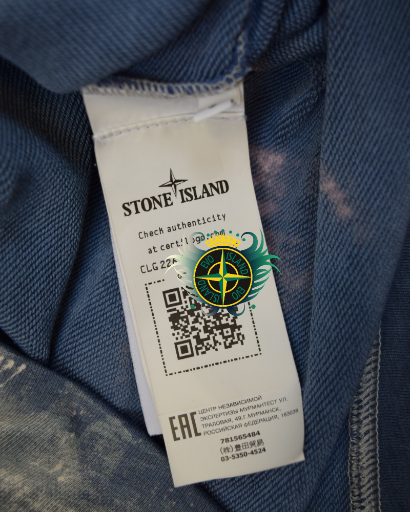 stone island X Snowbeast embroidery crewneck detail view