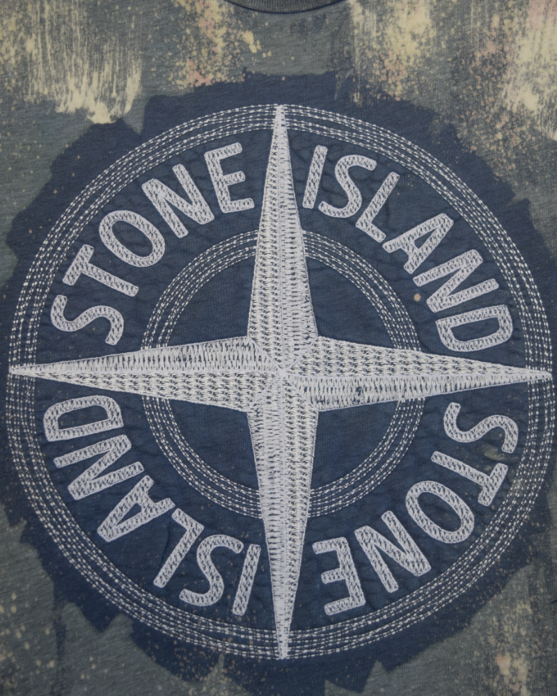 Stone island X Snowbeast Embroidered crewneck detail view