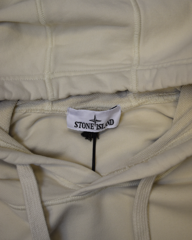 Stone Island Hoodie Cream detail view