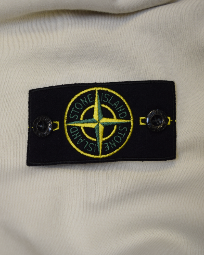Stone Island Hoodie Cream detail view