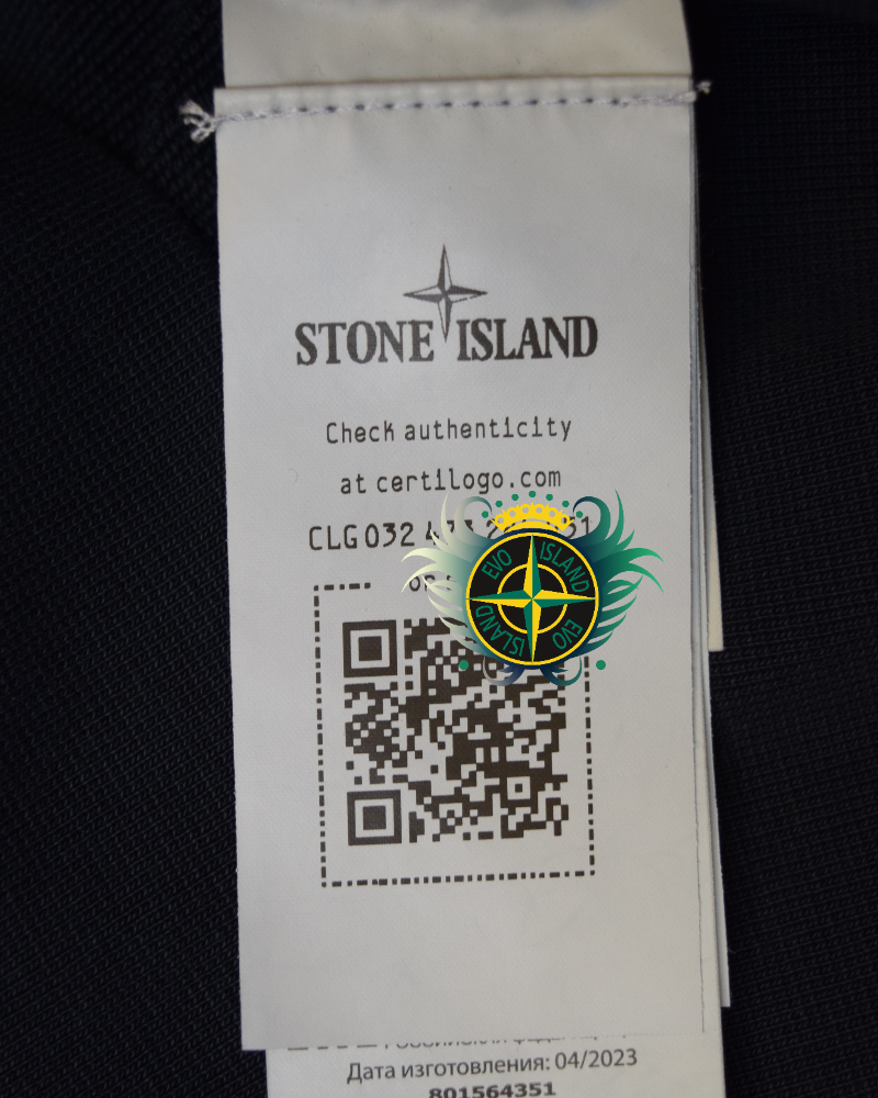 Stone Island Full Zip Sweater Blue detail view