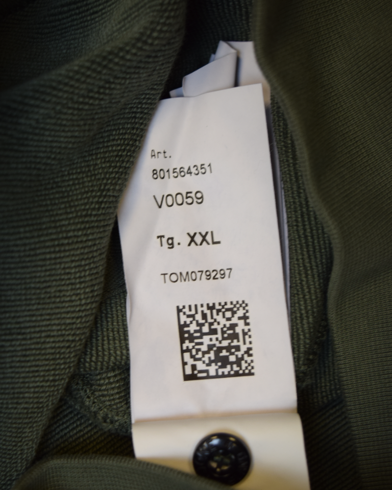 Stone Island Full Zip Sweater Green detail view