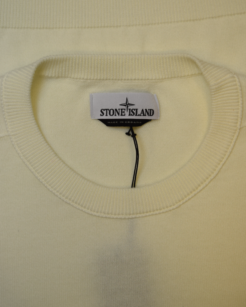 Stone Island Lightweight Knit white detail view