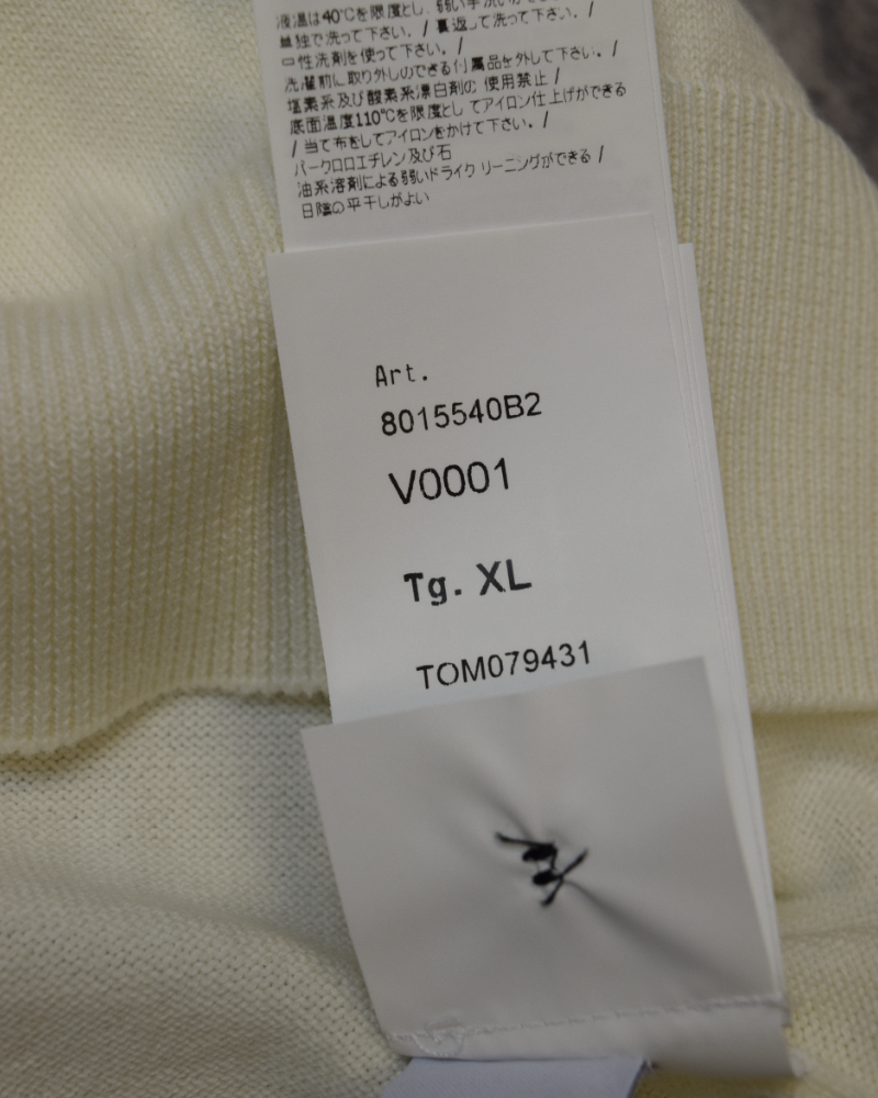 Stone Island Lightweight Knit white detail view