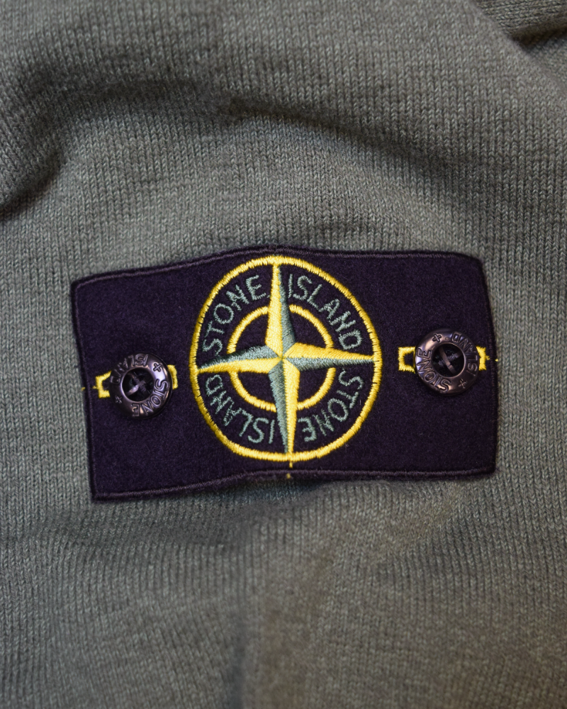 Stone Island Lightweight Knit green detail view