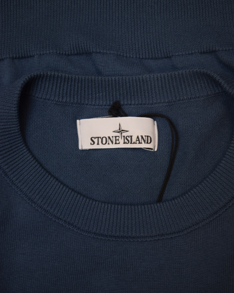 Stone Island Lightweight Knit dark blue detail view