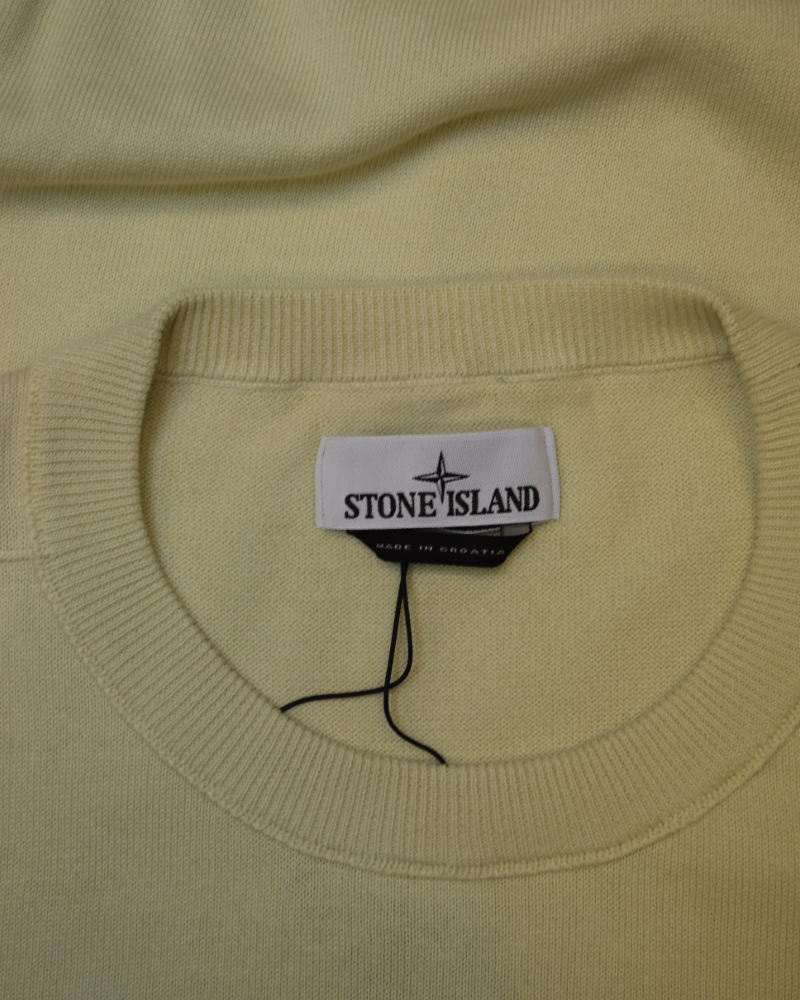 Stone Island Lightweight Knit cream detail view