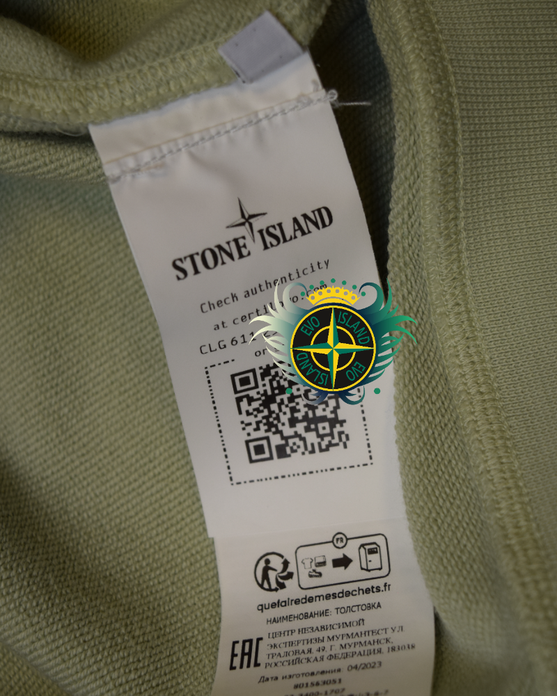Stone Island Crewneck Sage detail view