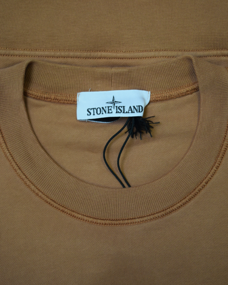 Stone Island Crewneck orange detail view