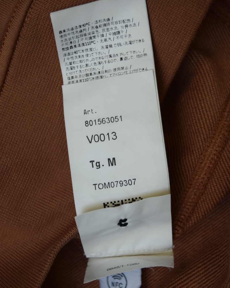 Stone Island Crewneck orange detail view