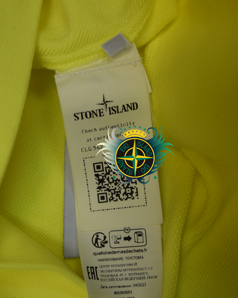 Stone Island Crewneck yellow detail view