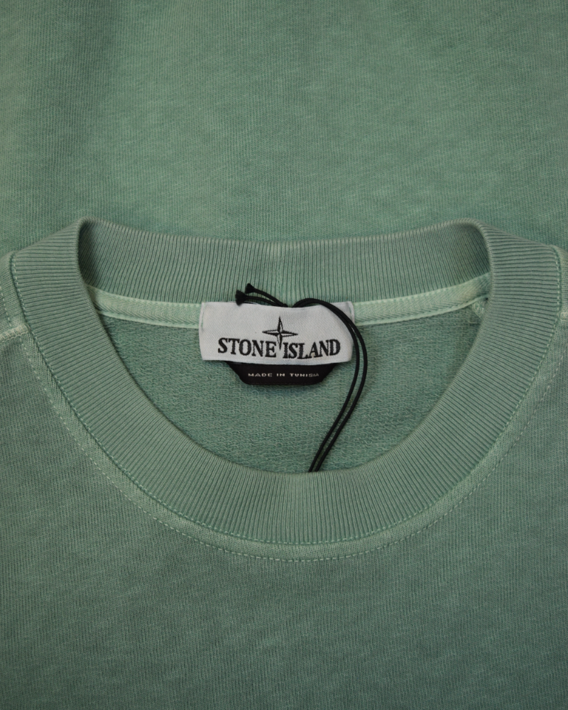 Stone Island Old Treatment Cotton Crewneck detail view