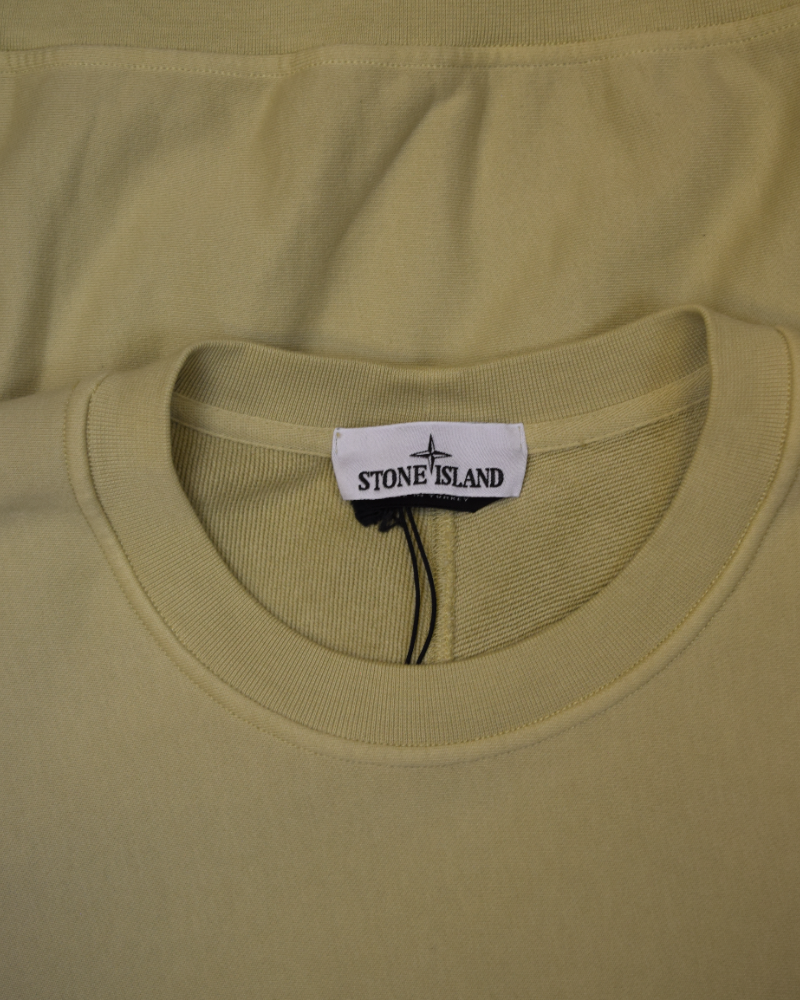 Stone Island Crewneck With Nylon Metal and primoloft insulation Cream detail view