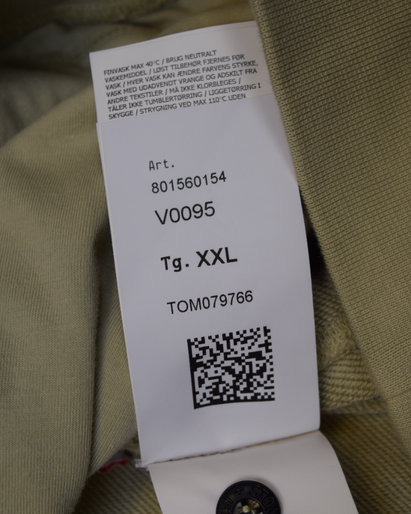 Stone Island Crewneck With Nylon Metal and primoloft insulation Cream detail view
