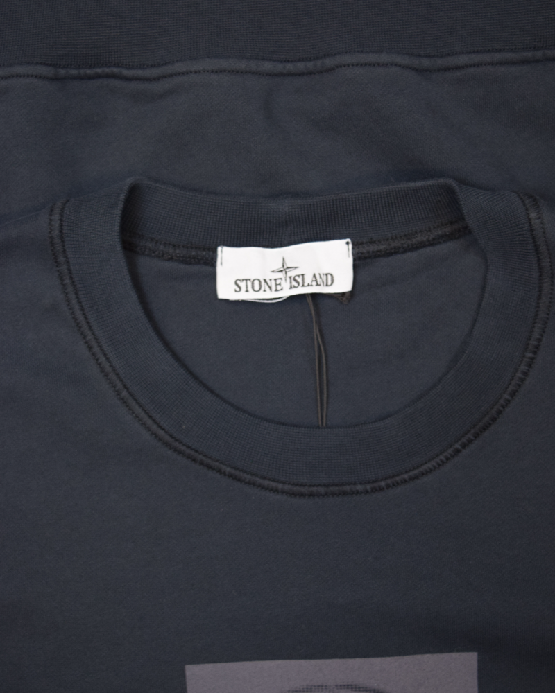 Stone Island Front Print Crewneck Navy detail view