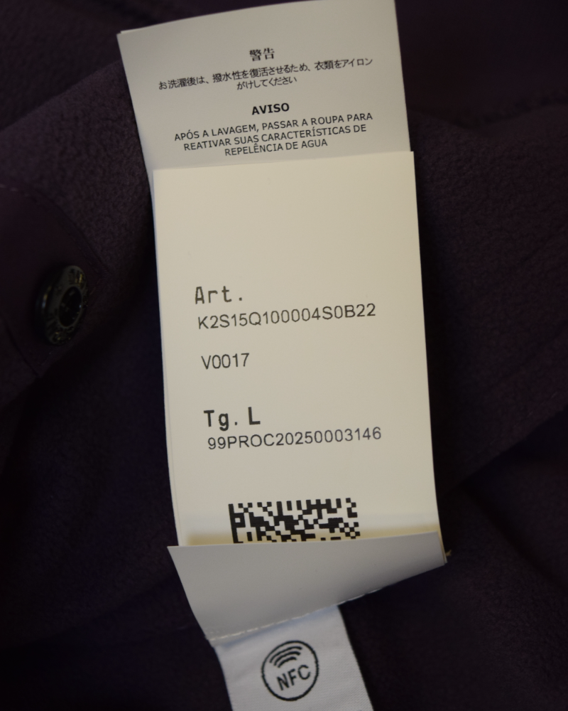 Stone Island Soft Shell-R Edye Jacket purple detail view