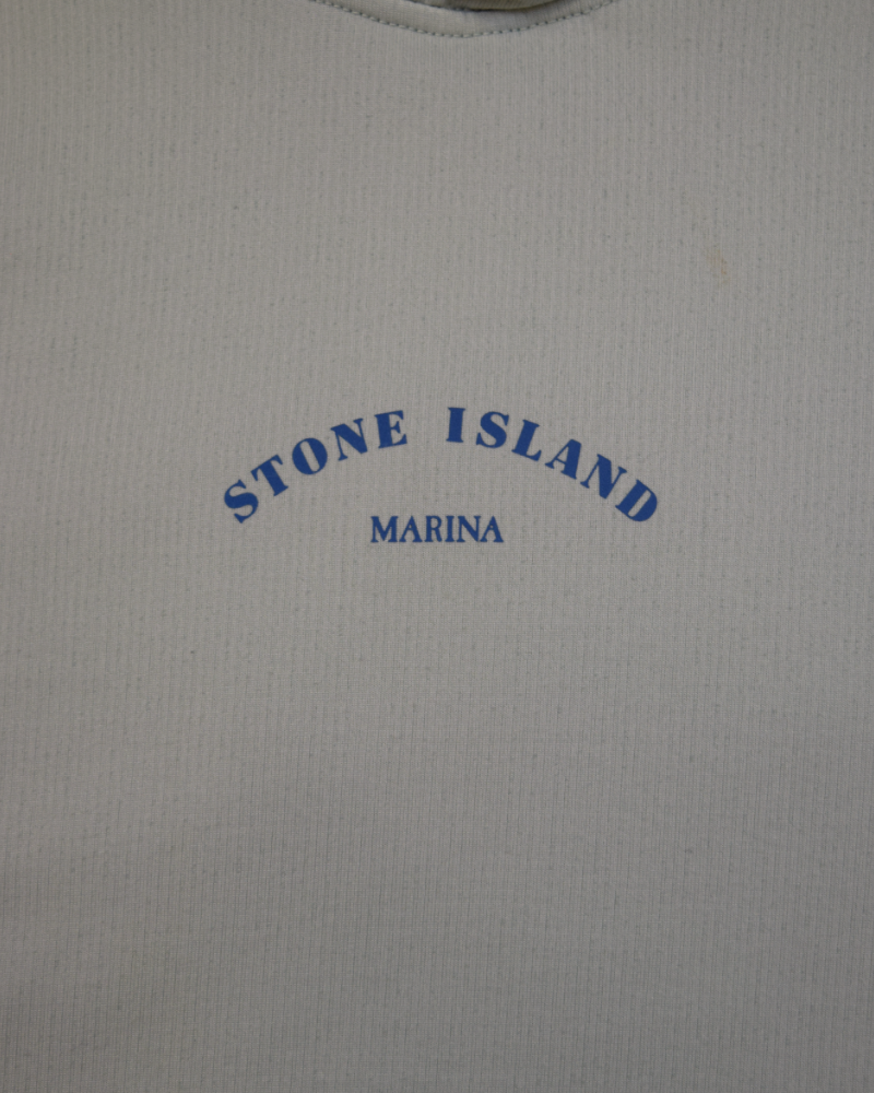 Stone Island Reflective Marina Hoodie Green detail view