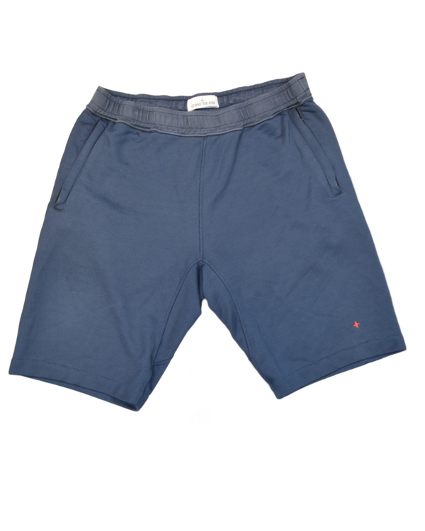 Stone Island Marina Jogger shorts blue front view
