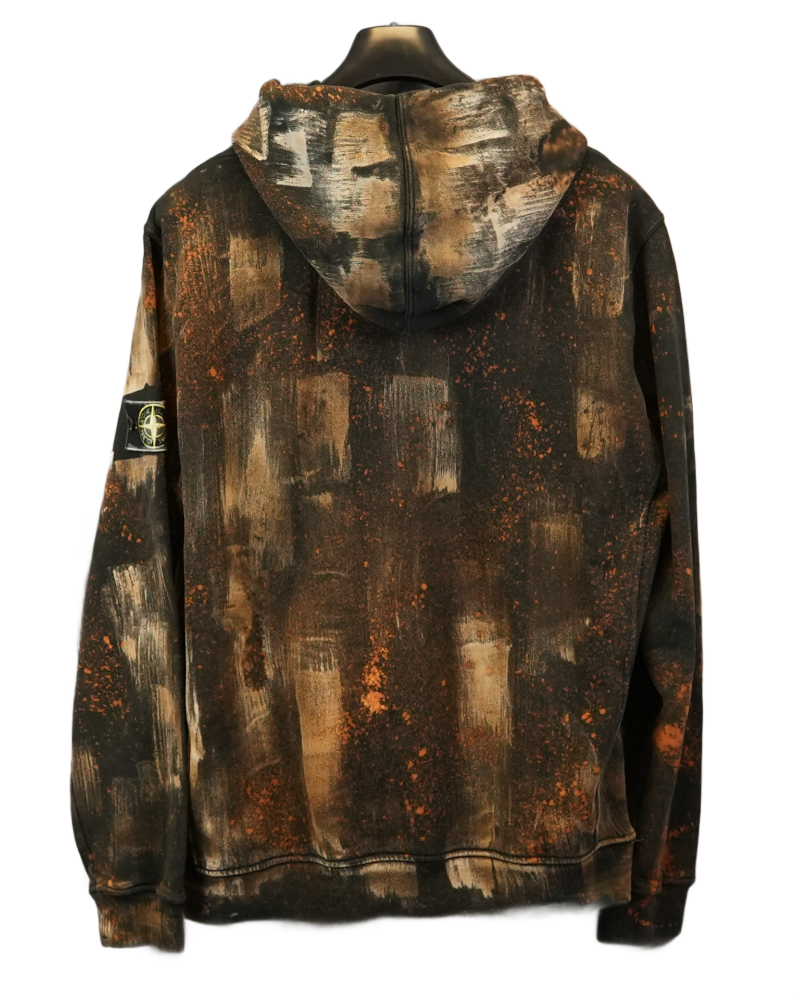 Stone island X SnowBeast Custom Hoodie multi back view