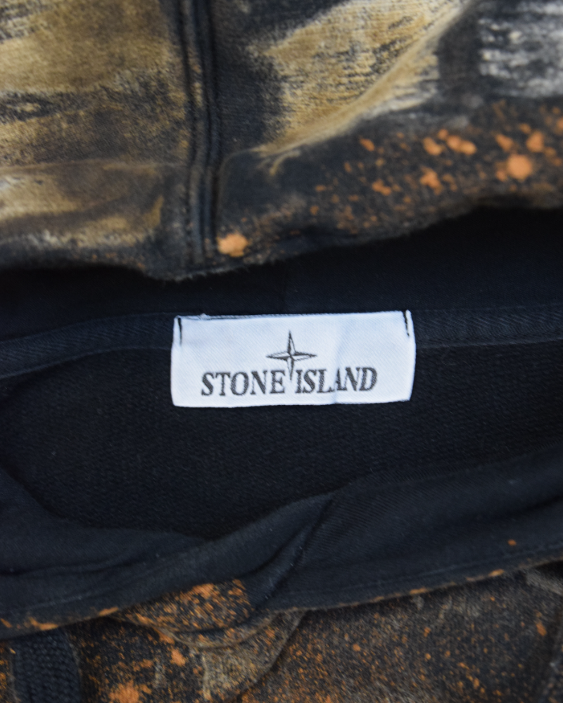Stone island X SnowBeast Custom Hoodie multi detail view