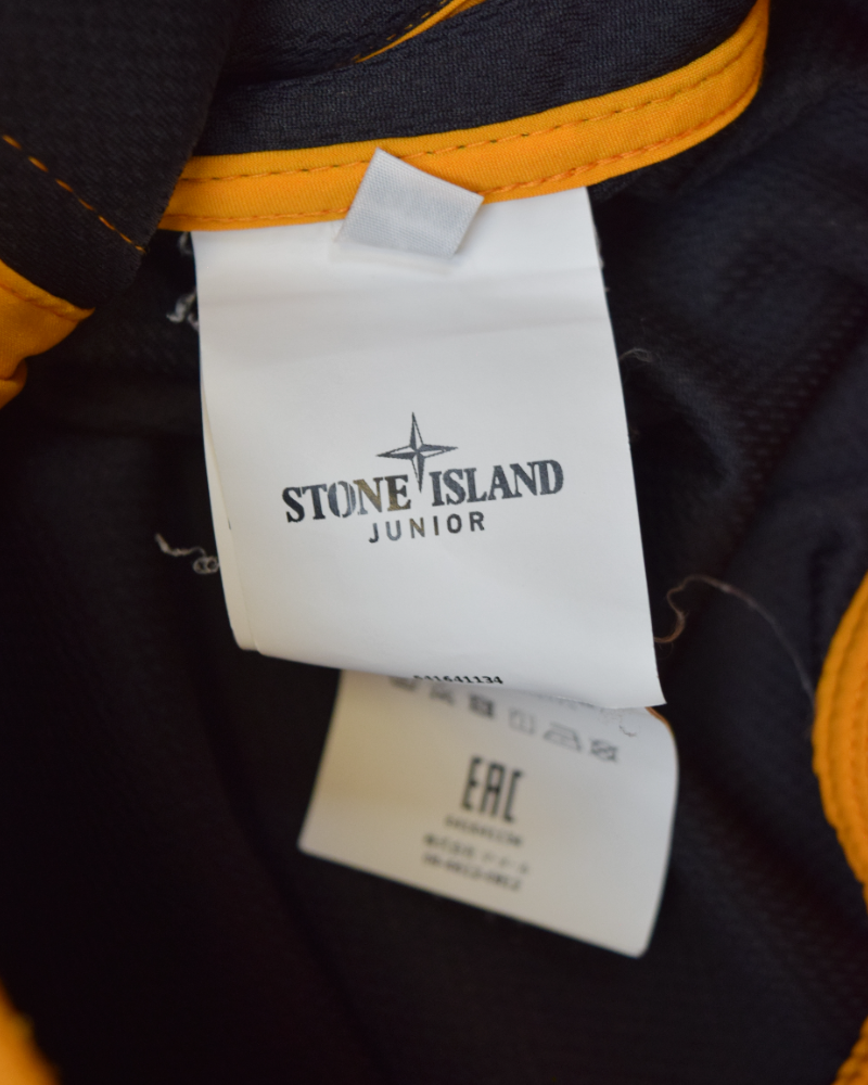 stone island soft shell junior  orange detail view