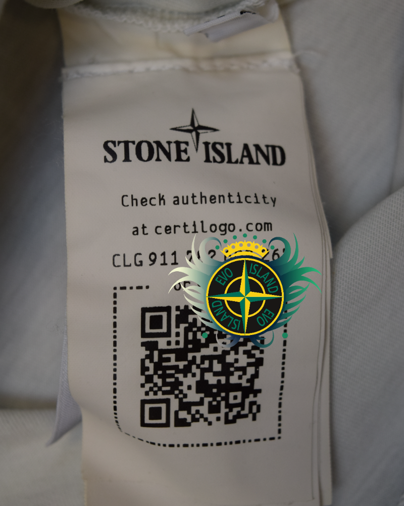 Stone Island Spell Out T-Shirt White detail view